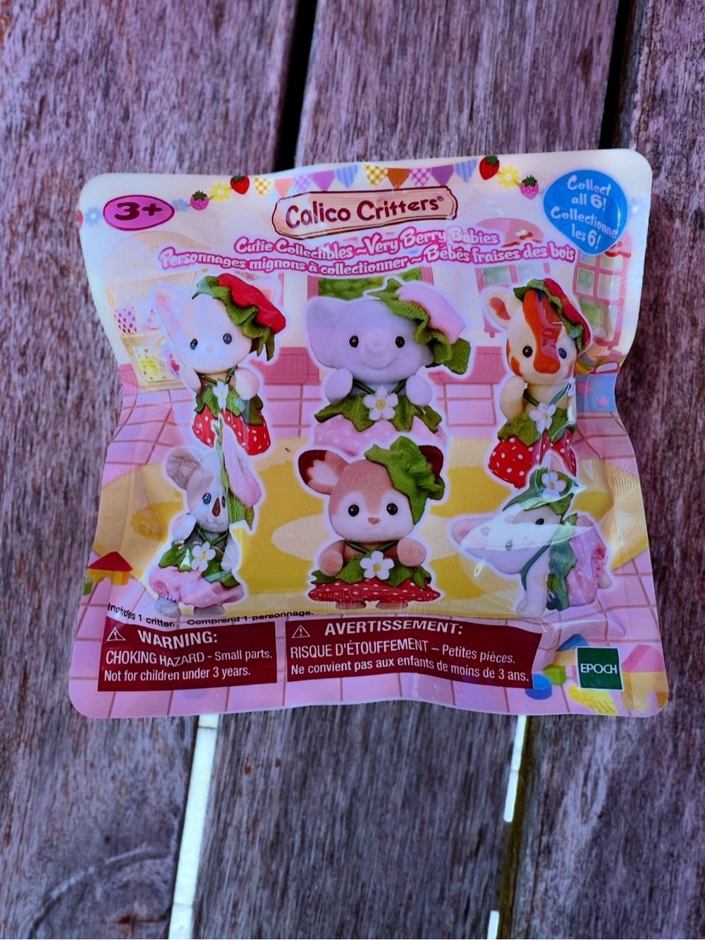 Calico Critters Cutie Collectibles Very Berry Babies Blind Bag - New in Bag!